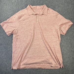 Hawker Rye Polo Shirt Mens 2XL Red Heather Short Sleeve 100% Cotton Casual